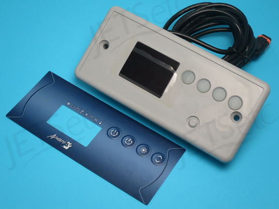 IN.XE KEYPAD 2 PUMP 7 X 3.25 K-19-SL-GR-2OP       