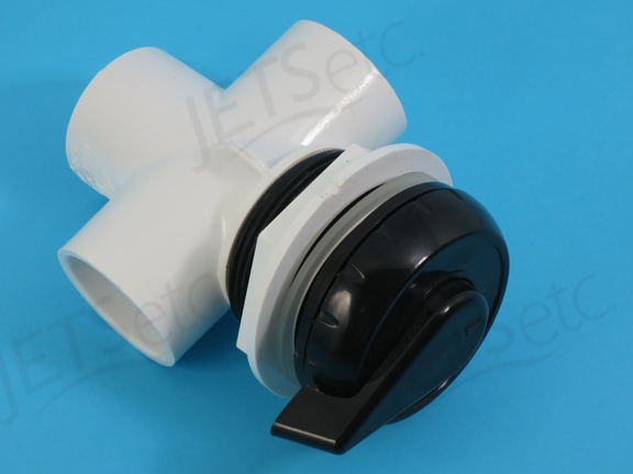 DIVERTER VALVE 1 IN  2 PORT VERTICAL BLACK        