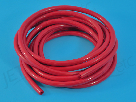 AIR TUBING, 1/4 OD X 1/8 ID VINYL, 5 FEET - RED   