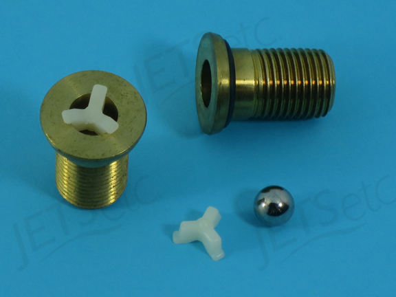 CG AIR - BRASS BODY COMPLETE 7/8 IN (STOPPER BALL)