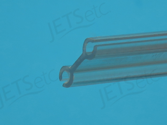  SHOWERLUX DOOR HINGE, CLEAR PLASTIC 1.947 M. 2508