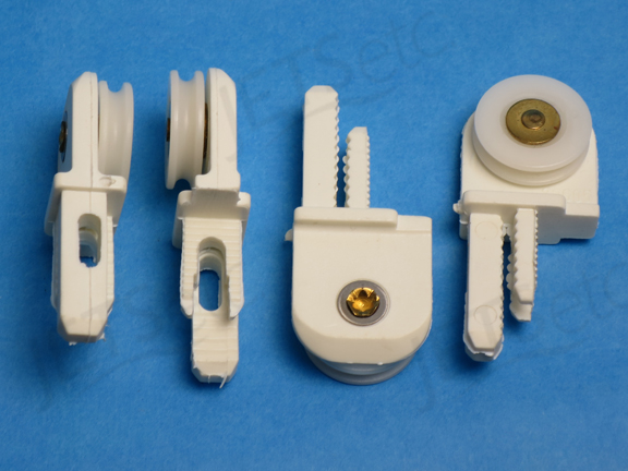 SHOWER ROLLER EXTENDED SINGLE WHITE 20605