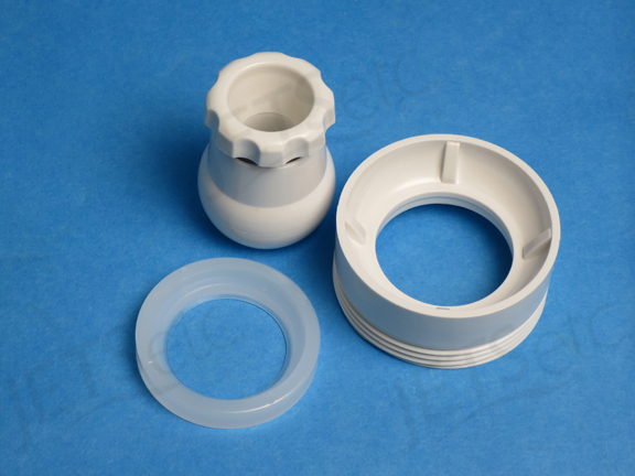JET NOZZLE AND RING, HT-HP / CAD JET - WHITE