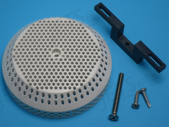 SUCTION COVER REPLACEMENT KIT ROUND 3-3/4 IN WHITE