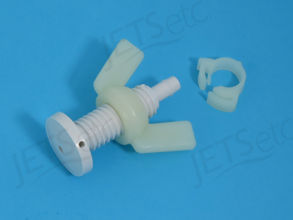 SUCTION RELIEF WALL FITTING, CAREFLO - WHITE      