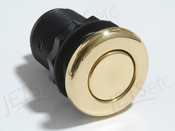 AIR BUTTON 1.25IN TECMARK MINI, BRASS             