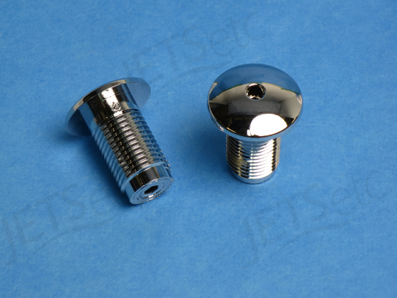 CAP AEROLUX, 1 INCH, CHROME - SOLD SINGLY (1 CAP) 