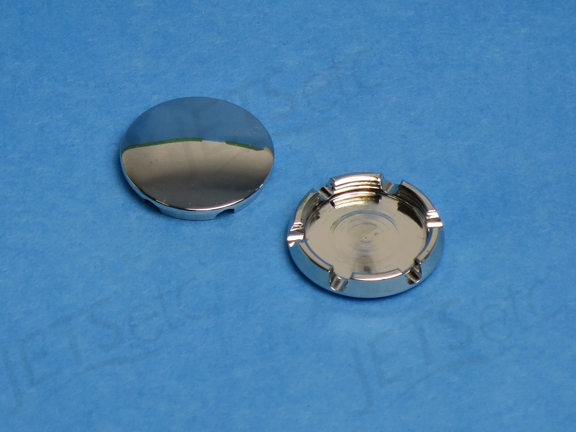 AIR CAP ROUND SCREW-ON CHROME