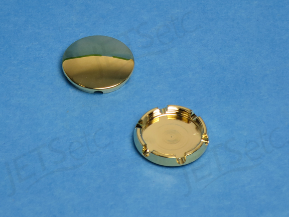 AIR CAP ROUND SCREW-ON BRASS/GOLD                 