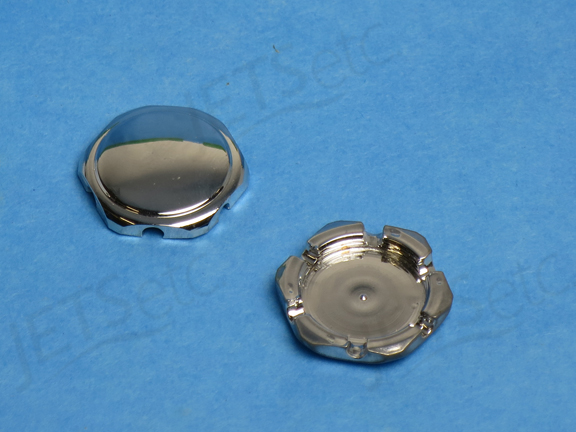 AIR CAP HEX SCREW-ON CHROME
