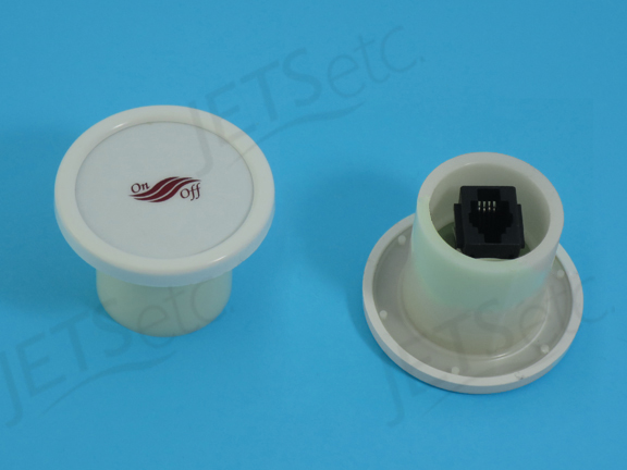 ROUND BUTTON (VARIABLE OR ON-OFF) - WHITE         