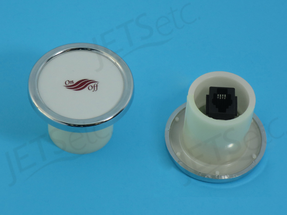 ROUND BUTTON (VARIABLE OR ON-OFF) - CHROME        