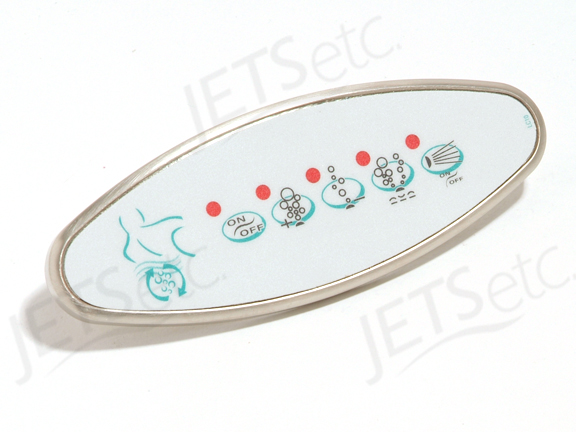 OVAL KEYPAD ASSY, COMBI, BRUSH NICKEL             