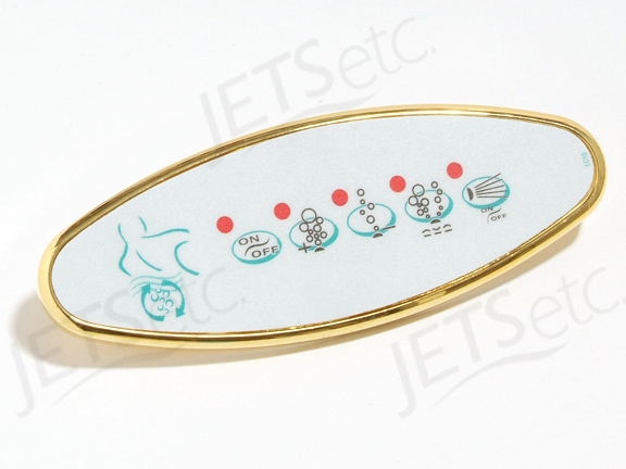 OVAL KEYPAD ASSY, COMBI, BRASS