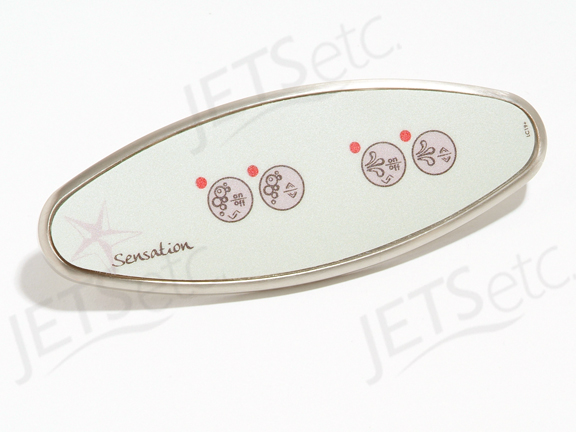 OVAL KEYPAD ASSY, DUO BRUSHED NICKEL