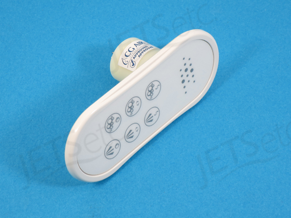 CG AIR - KEYPAD TMS DUO STRAIGHT OVAL WHITE       