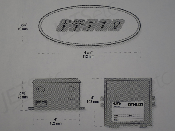 CONTROL BOX DTHLD2 (VAR BLOWER + LIGHT)           