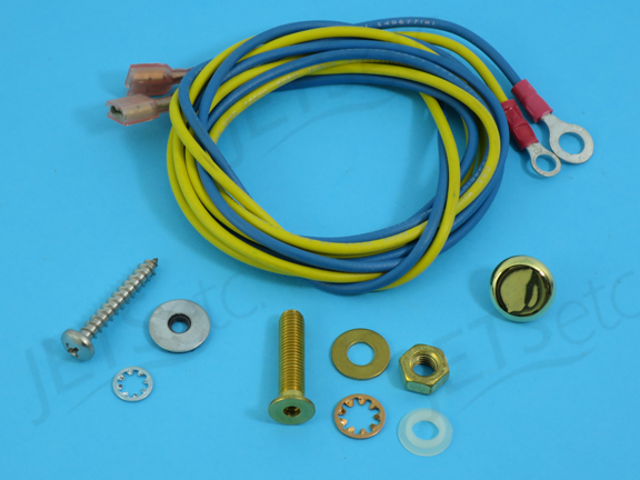 HDW KIT, 2 WIRES 4FT, 1STUD/WS, BRASS WLS4-85     