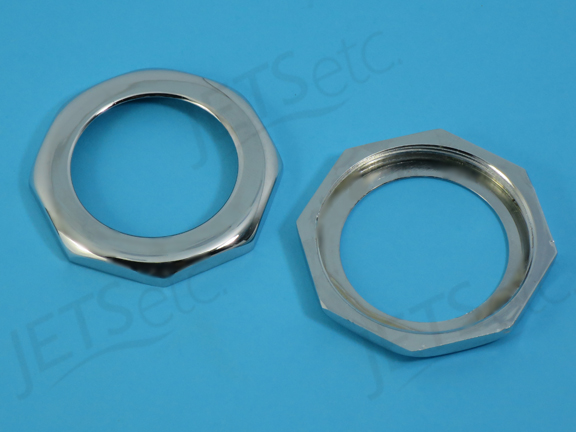 TRIM RING ELECTRONIC BUTTON HEX - CHROME